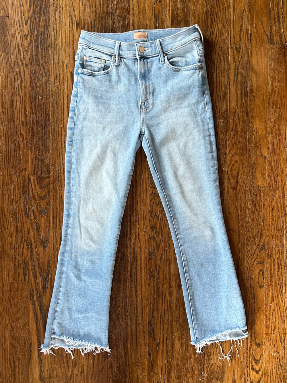 MOTHER The Insider Crop Step Fray Jeans Limited Edition Wash 26